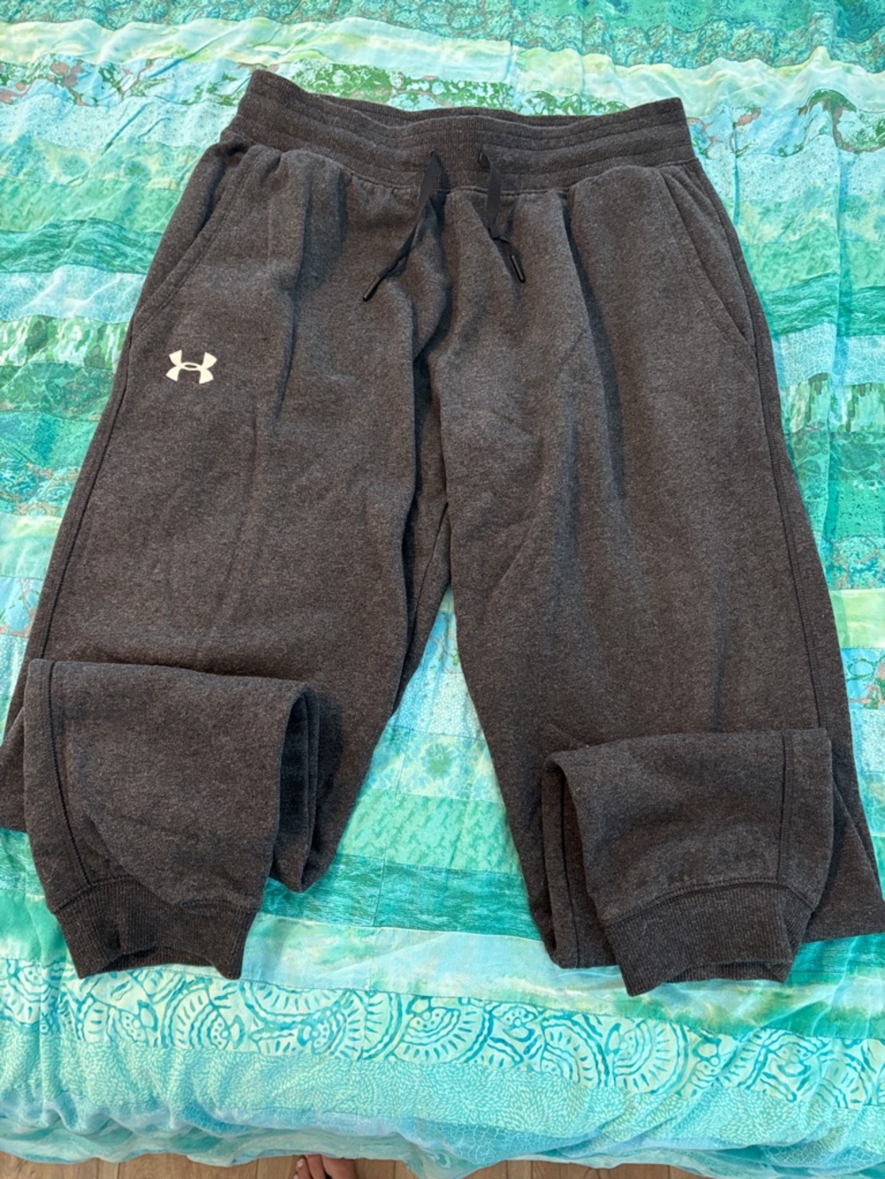 Men’s Charcoal Under Armour Sweatpants 
Large, never worn.